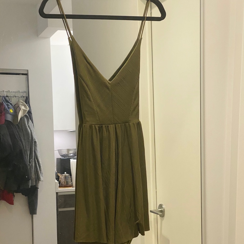 Zara Olive Green Strappy Romper